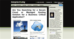 Desktop Screenshot of enterprisehostinginc.com