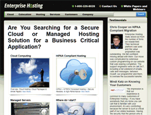 Tablet Screenshot of enterprisehostinginc.com